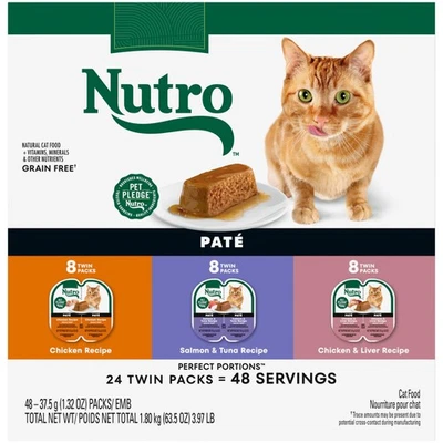 Natural Choice Wet Cat Food Pate Variety Pack, 2.64 oz. Twin-Pack Trays, 24 Pack - Image 1 of 4