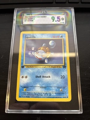2000 Pokemon Team Rocket First Edition Squirtle #68 SGC 9.5 - Image 1 of 2