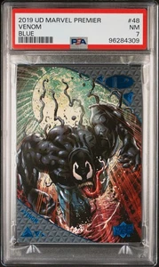 Upper Deck 2019 Marvel Premier #48 Venom Blue /50 PSA 7 NM - Picture 1 of 2