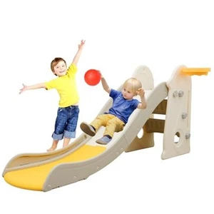 3 in 1 Toddler Slide for Toddler&Kids,Kids Climber Slider for Indoor Orange - Picture 1 of 8