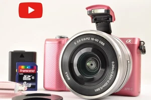 [Mint] SONY Alpha a5000 Digital Camera PINK & SELP1650 Lens JAPAN English OK! - Picture 1 of 20