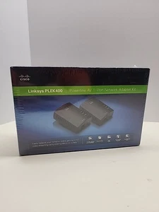 Linksys PLEK400 Powerline AV 4-Port Network Adapter Kit - Afbeelding 1 van 3