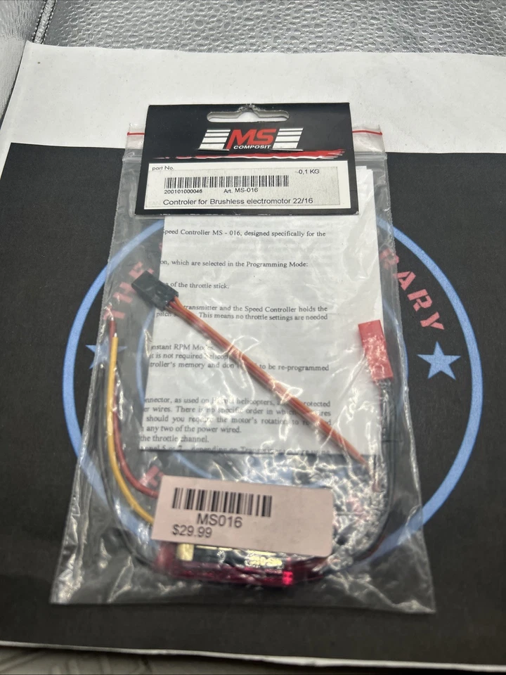 MS Composit. Controller For Brushless Electromotor. 22/16. MS016 - Image 1 of 1