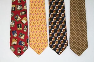 Men's Group Of Robert Talbott Classic Width Ties set of 4 Silk Ties - Lot # 23 - Picture 1 of 5