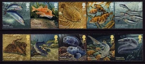 GB 2014 Sustainable Fish Stamps SG 3609-3618 MNH - Picture 1 of 1
