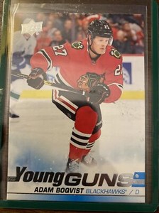 2019-20 Upper Deck Young Guns Adam Boqvist RC Rookie Chicago Hawks Rare SP