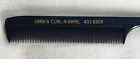 Beauty Parlor Advertising Comb Erna's Curl-N-Swirl Vintage Rat Tail Styling Comb