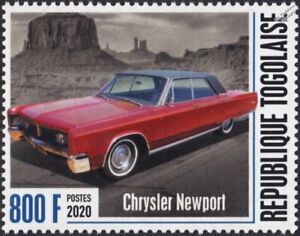 1967 CHRYSLER NEWPORT 4th Generation 4-Door Saloon Classic Car Stamp (2020 Togo)