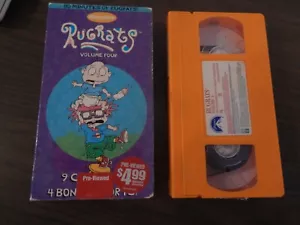 RUGRATS NICKELODEON VHS 100 MINUTES VOLUME 4 RARE BLOCKBUSTER 1997 CARTOON KIDS - Picture 1 of 2