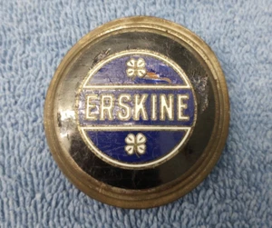Authenic Erskine Car Radiator Emblem Badge with 4 Leaf Clover Design - Picture 1 of 3