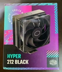 New Cooler Master Hyper 212 Black CPU Air Cooler LGA1700 & AM5 Brackets - Picture 1 of 8