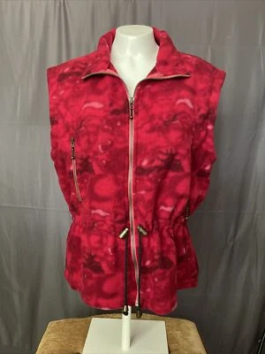 Chaleco polar Nordica Borgoña Bolsillos con cremallera completa Felpa Chinella Lite Menra Mills M Foto 1 de 4