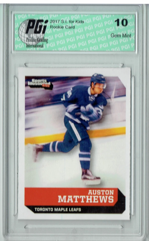 Auston Matthews 2017 S.I. for Kids #593 Austin Rookie Card PGI 10 - Image 1 of 1
