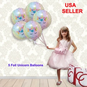 Juego de 5: 18" HERMOSO GLOBO DE PAPEL DE ALUMINIO ROSA PARPADEANTE CON FLORES, FIESTA DE CUMPLEAÑOS - Imagen 1 de 9