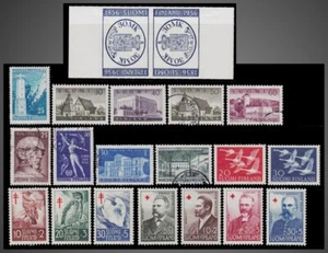 1956 FINLAND YEAR + TUBERCULOSIS + RED CROSS SCT. 335 -345 B135 TO B141  - Picture 1 of 1