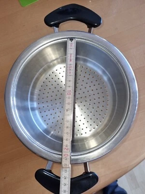 AMC  Siebtopf  20cm Durchmesser 11 cm H Banane Griff  - Bild 1 von 4