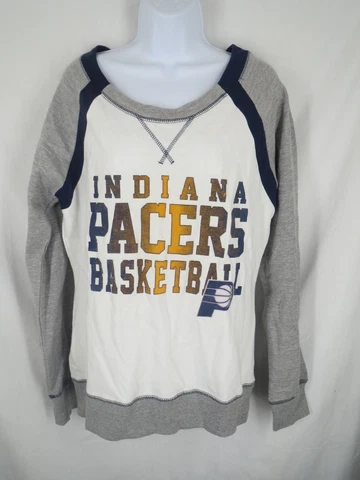 Indiana Pacers Womens Size L Large White Pull Over Sweater MSRP $55 Cover