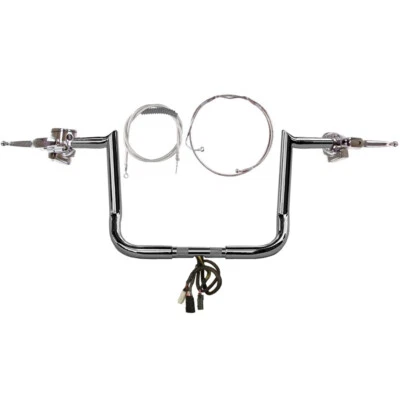 Harley Electra Glide 2008-2013 barra enganchada cromada 12" 1/4" con crucero con ABS Foto 1 de 4