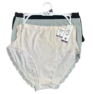 3er Pack Gloria Vanderbilt Plus 3X Seamless Tag Free Slips Pink Grau Schwarz - Bild 1 von 7