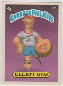 1986 Topps Garbage Pail Kids ELLIOT MESS #213b Sticker Card - Picture 1 of 2