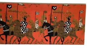 Tibor Recih - “Atournament” - Mid-Century Hungarian Textile- ca. 1960’s - Large - Picture 1 of 11