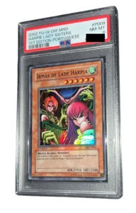 YuGiOh! Harpie Lady Sisters - PSA 8 - 2002 1st Edition Metal Raiders Portuguese - Bild 1 von 4