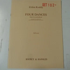 full score ZOLTAN KODALY four dances from gyermektancok arr. .Bloodworth-Fluck - Picture 1 of 3