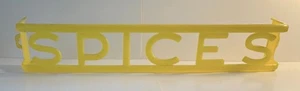 Lustro-Ware Soporte de Montaje en Pared Especias de Plástico Amarillo Mammy Rack Mediados de Siglo Raro - Imagen 1 de 3