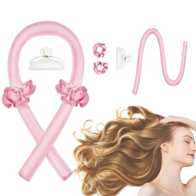 Locken ohne Hitze Silk, Lockenband für Nacht, Haar Lockenwickler, Frisurenset - Bild 1 von 2
