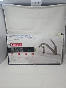 Delta 400-SS-DST-A Spruzzatore laterale rubinetto cucina classico manico singolo. - Foto 1 di 6