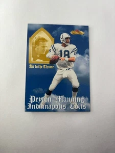 2000 Fleer Showcase Air to the Throne #1 Peyton Manning Indianapolis Colts Hof - Picture 1 of 2