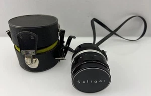 Soligor Wide Auto 28mm F2.8 Wide Angle Prime Lens from Japan Case & Caps VTG - Picture 1 of 14