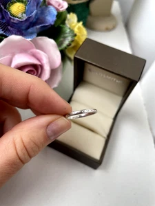 WUNDERSCHÖNER MODERNIST HUGS AND KISSES 925 MASSIV STERLINGSILBER RING BANDGRÖSSE N - Bild 1 von 12