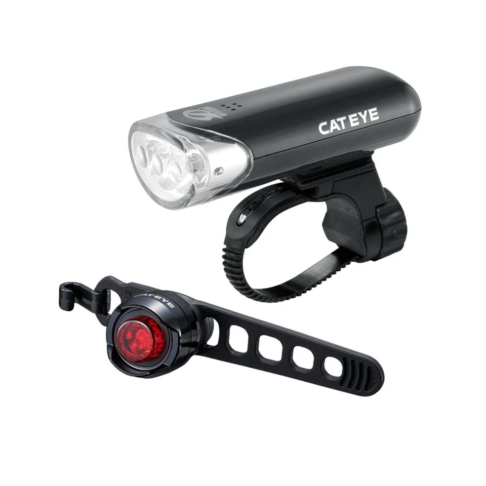 Cateye Front & Rear Bike Light Set EL135 Orb Mountain Bike Road Gravel Commuter - Image 1 of 1