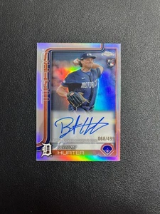 2025 Topps Chrome Brant Hurter Rc Rookie Refractor Auto 068/499 BJWMS - Picture 1 of 6