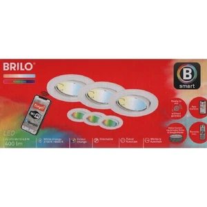 Briloner SmartHome 6,8cm 3er-Set Einbaulampe LED GU10 4,9W Downlight Weiß - Bild 1 von 1