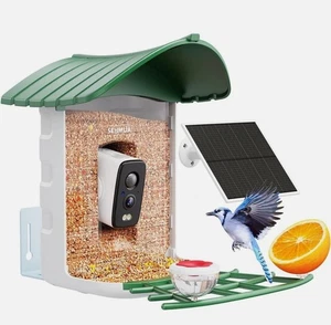 SEHMUA Bird Feeder with Camera, HD Bird Watching Camera 1 Year Trial AI Identify - Picture 1 of 9