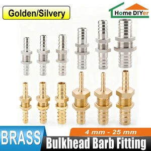 Adaptador de conector de cola de manguera acoplador de tubo de púas de latón para montaje de púas de mampara - Imagen 1 de 38