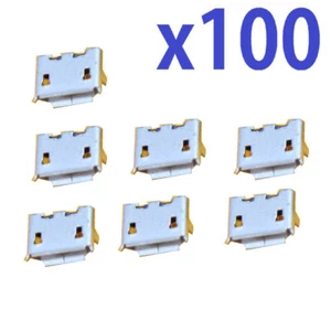 Lote 100 Cargador Micro USB Puerto de Carga Base para BLACKBERRY Curve 8520 8530 - Imagen 1 de 2