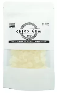 GOMMA DA MASTICARE DI ALTA QUALITÀ 50 gr (1,76 once) 100% autentico mastiha greco Chios BB 05/26 - Foto 1 di 9