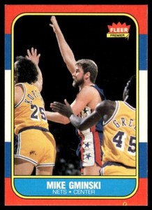 1986-87 Fleer Mike Gminski New Jersey Nets #38