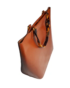 Lamarthe Paris Made in Italy Brown Leather Handbag - Picture 1 of 10