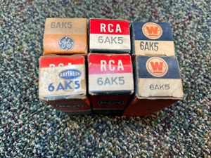 6AK5 Vacuum Tube NOS GE, RCA and others - Picture 1 of 5