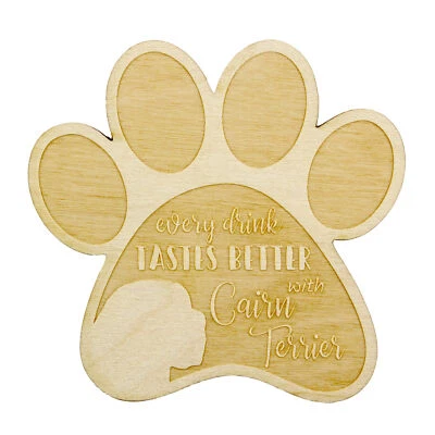 Cairn Terrier sous-verre en contreplaqué Art-Dog Foto 1 de 4