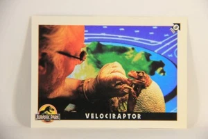 Jurassic Park 1993 Trading Card Sticker #8 Velociraptor ENG Topps Puzzle L007124 - Picture 1 of 2