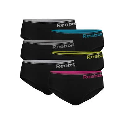 Reebok Hipster Women's Size XS Black Seamless 6-Pack --L4-- - Image 1 of 4