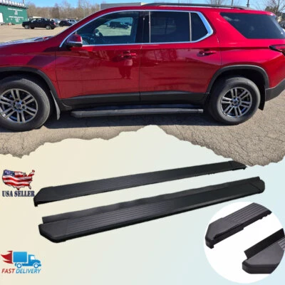 Running Boards for Chevy Chevrolet Traverse 2018 - 2025 Side Steps Nerf Bar Foto 1 de 4