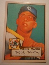 1952 Topps Mickey Mantle Rookie Card