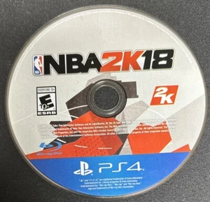 Basketball NBA 2K18 2018 Sony PlayStation 4 PS4 Game (Disc Only, Used Scratched) - Picture 1 of 2