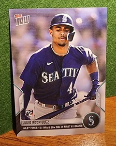 2022 TOPPS NOW Julio Rodriguez  #469 Seattle Mariners - Picture 1 of 2
